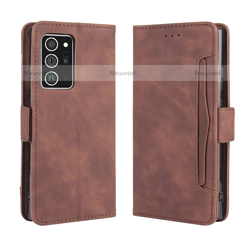 Leather Case Stands Flip Cover Holder BY3 for Samsung Galaxy Note 20 Ultra 5G