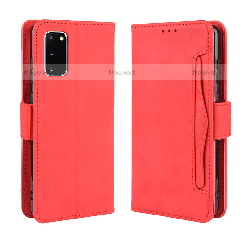 Leather Case Stands Flip Cover Holder BY3 for Samsung Galaxy S20 5G