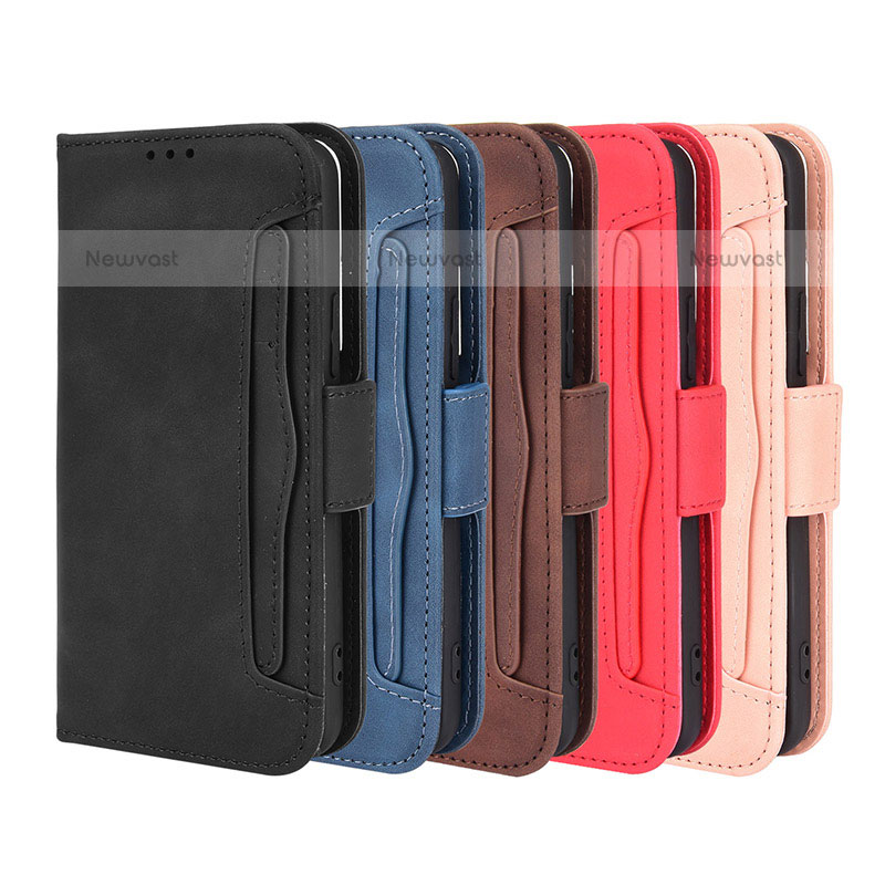 Leather Case Stands Flip Cover Holder BY3 for Samsung Galaxy S22 5G