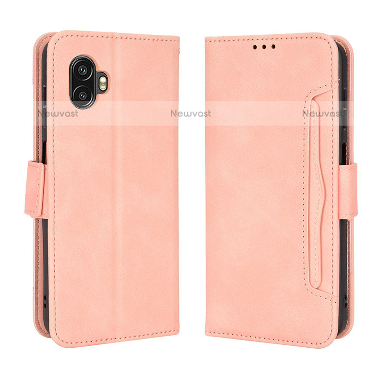 Leather Case Stands Flip Cover Holder BY3 for Samsung Galaxy XCover 6 Pro 5G