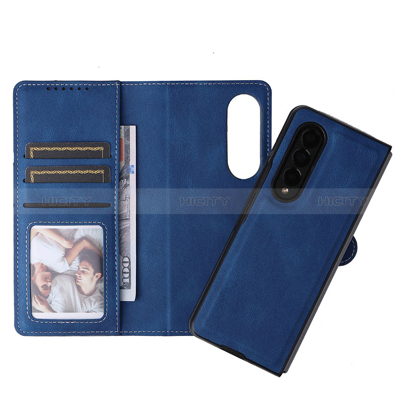 Leather Case Stands Flip Cover Holder BY3 for Samsung Galaxy Z Fold4 5G