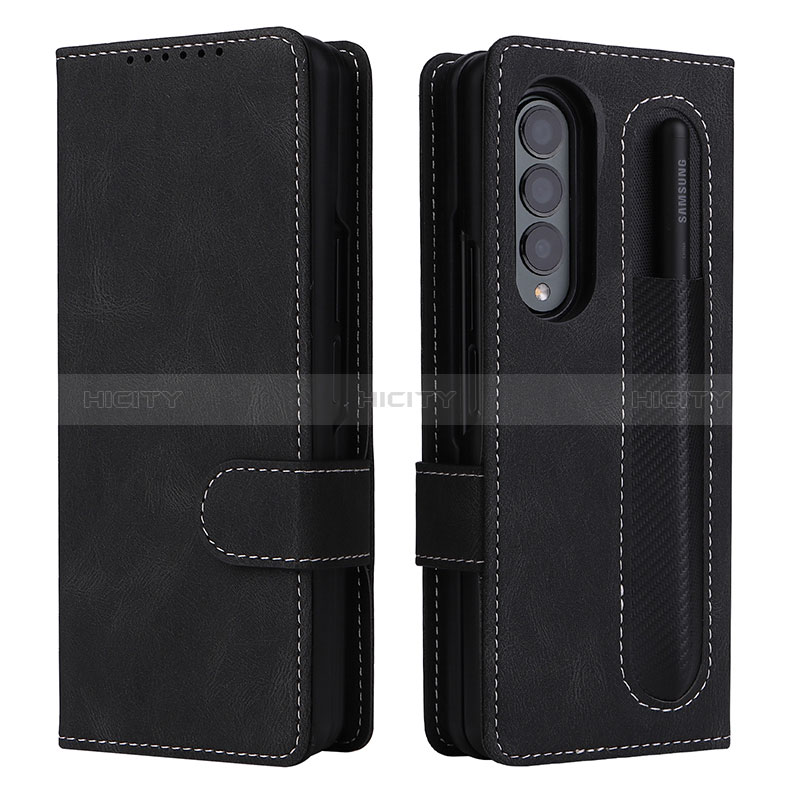 Leather Case Stands Flip Cover Holder BY3 for Samsung Galaxy Z Fold4 5G