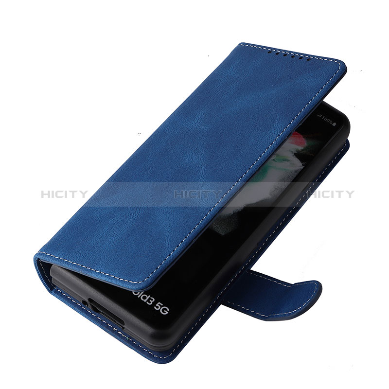 Leather Case Stands Flip Cover Holder BY3 for Samsung Galaxy Z Fold4 5G