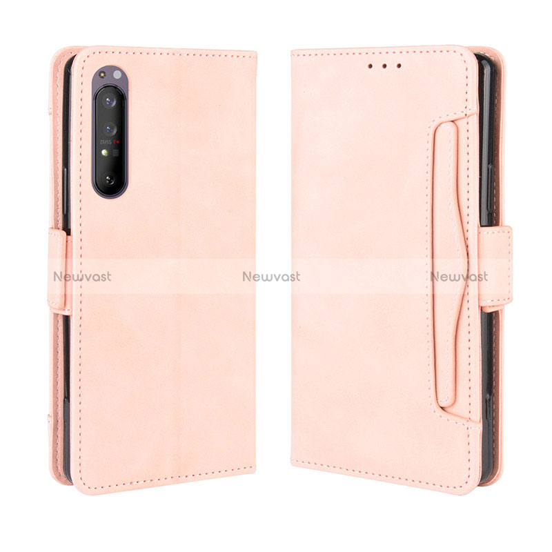 Leather Case Stands Flip Cover Holder BY3 for Sony Xperia 1 II