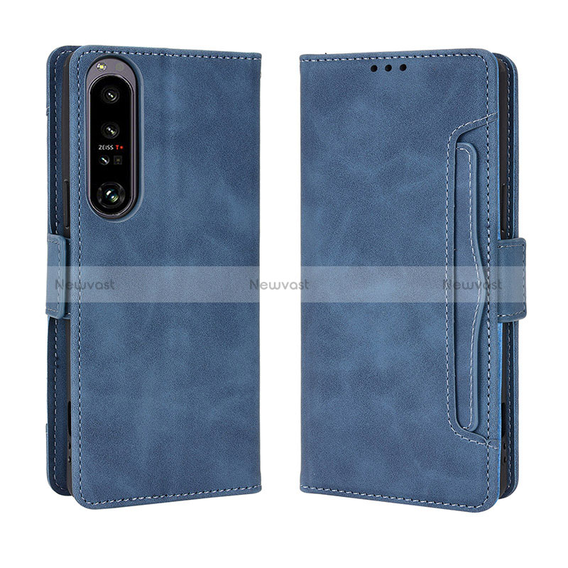 Leather Case Stands Flip Cover Holder BY3 for Sony Xperia 1 IV SO-51C