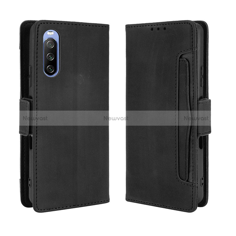 Leather Case Stands Flip Cover Holder BY3 for Sony Xperia 10 III