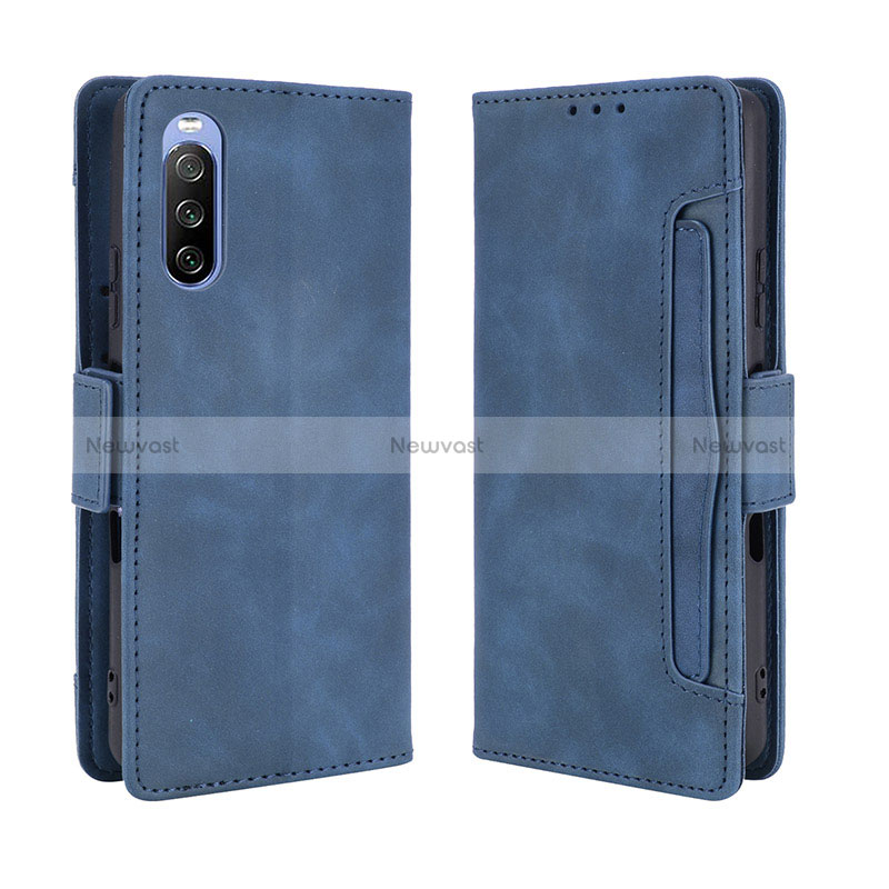 Leather Case Stands Flip Cover Holder BY3 for Sony Xperia 10 III