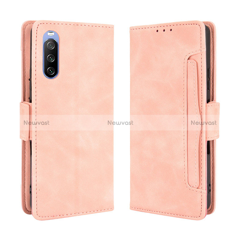 Leather Case Stands Flip Cover Holder BY3 for Sony Xperia 10 III SOG04