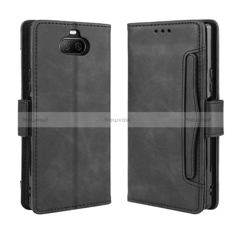 Leather Case Stands Flip Cover Holder BY3 for Sony Xperia 8