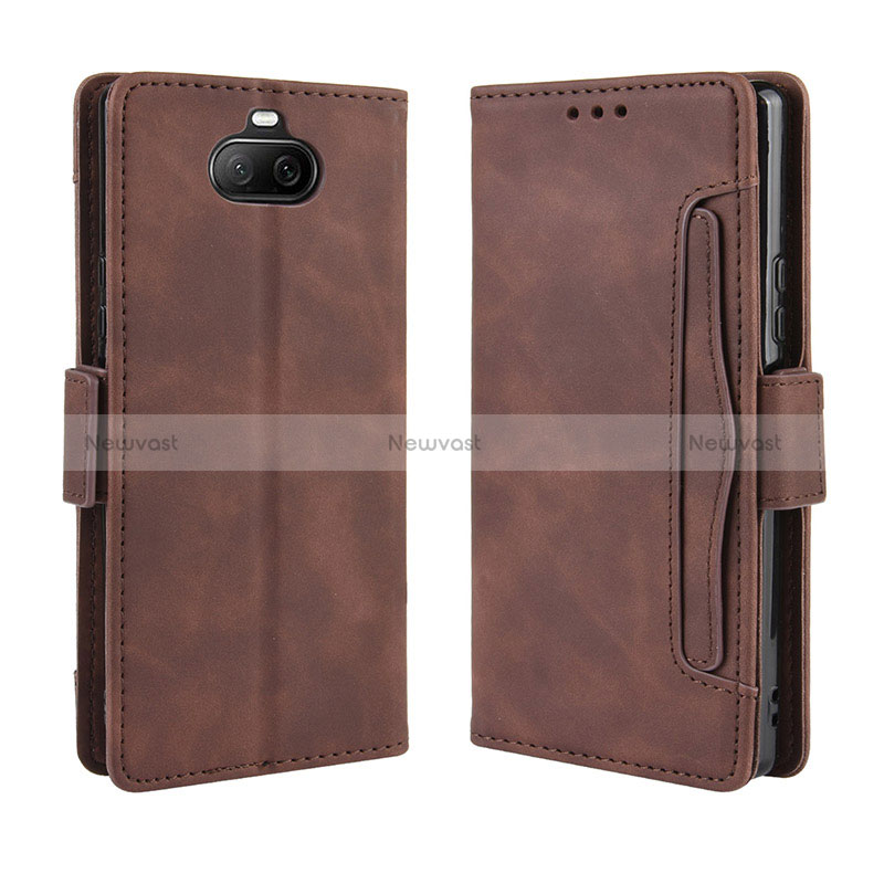 Leather Case Stands Flip Cover Holder BY3 for Sony Xperia 8