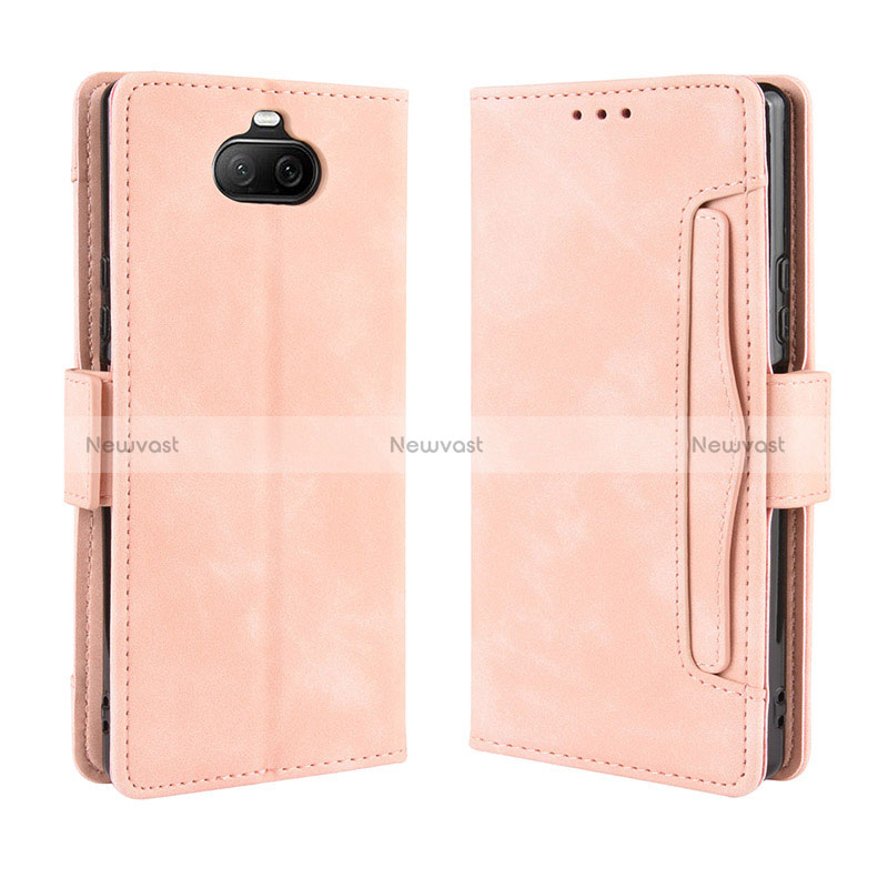 Leather Case Stands Flip Cover Holder BY3 for Sony Xperia 8 Lite
