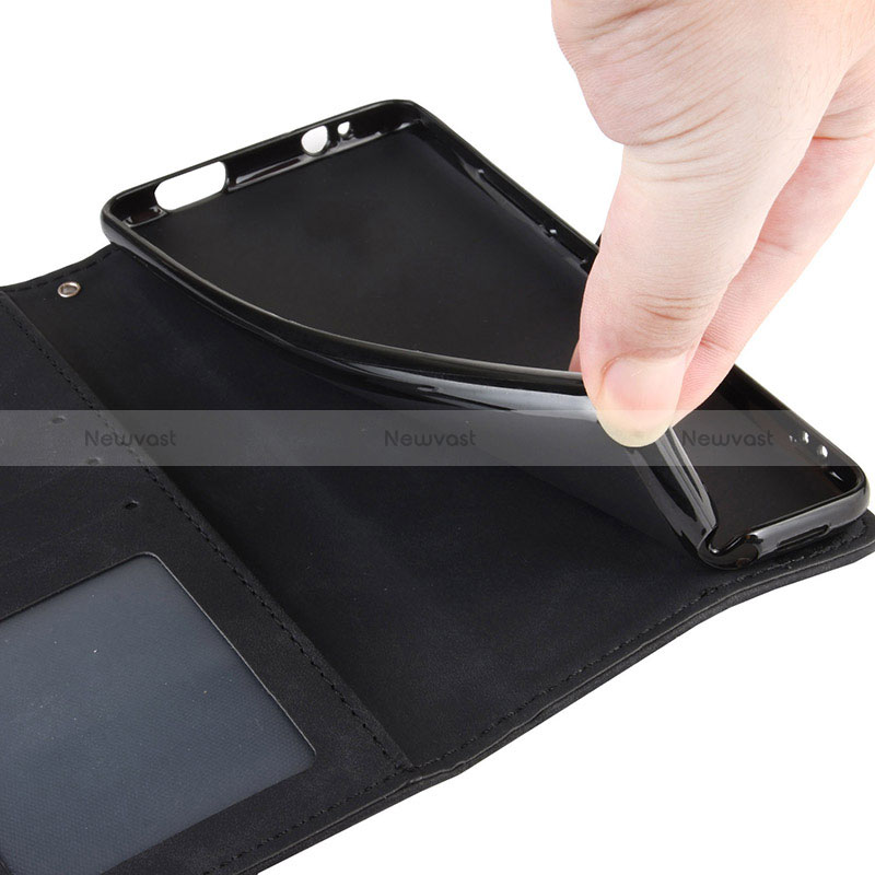 Leather Case Stands Flip Cover Holder BY3 for Sony Xperia Ace II