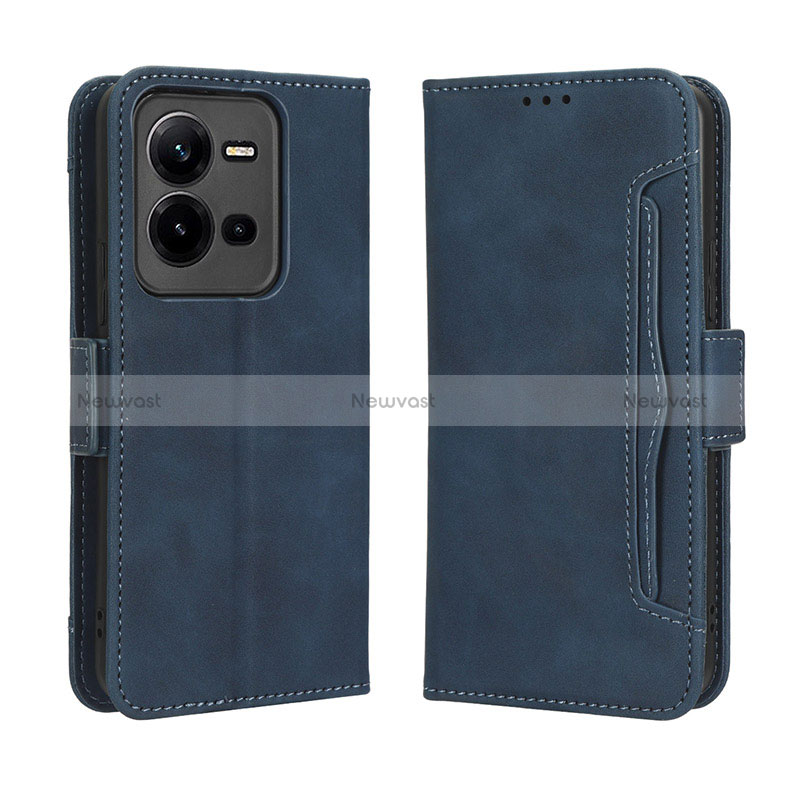 Leather Case Stands Flip Cover Holder BY3 for Vivo V25 5G