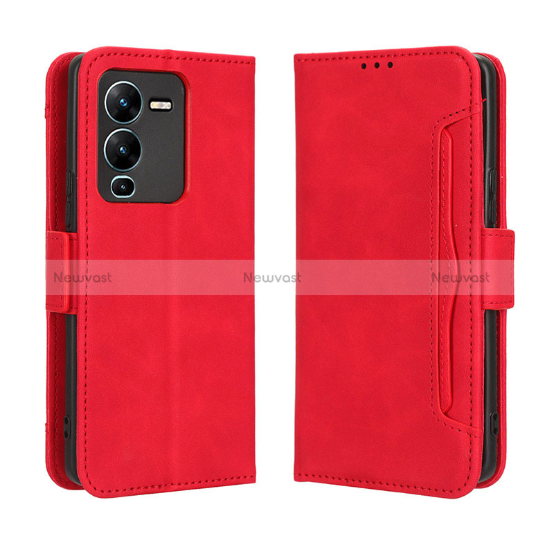 Leather Case Stands Flip Cover Holder BY3 for Vivo V25 Pro 5G