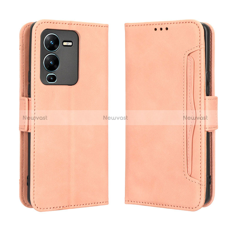 Leather Case Stands Flip Cover Holder BY3 for Vivo V25 Pro 5G