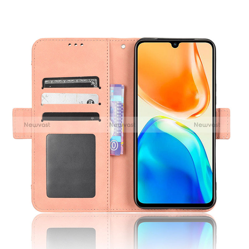 Leather Case Stands Flip Cover Holder BY3 for Vivo X80 Lite 5G