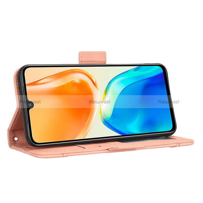 Leather Case Stands Flip Cover Holder BY3 for Vivo X80 Lite 5G