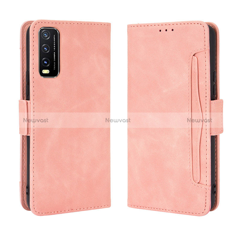 Leather Case Stands Flip Cover Holder BY3 for Vivo Y20s