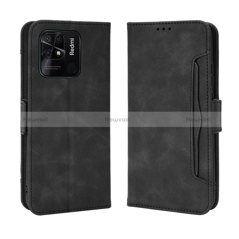 Leather Case Stands Flip Cover Holder BY3 for Xiaomi Redmi 10C 4G