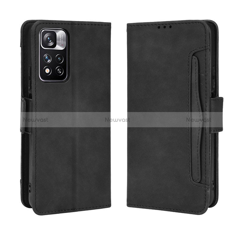 Leather Case Stands Flip Cover Holder BY3 for Xiaomi Redmi Note 11 Pro+ Plus 5G