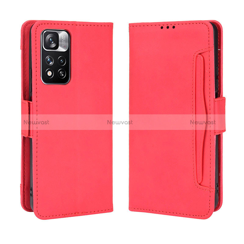 Leather Case Stands Flip Cover Holder BY3 for Xiaomi Redmi Note 11 Pro+ Plus 5G