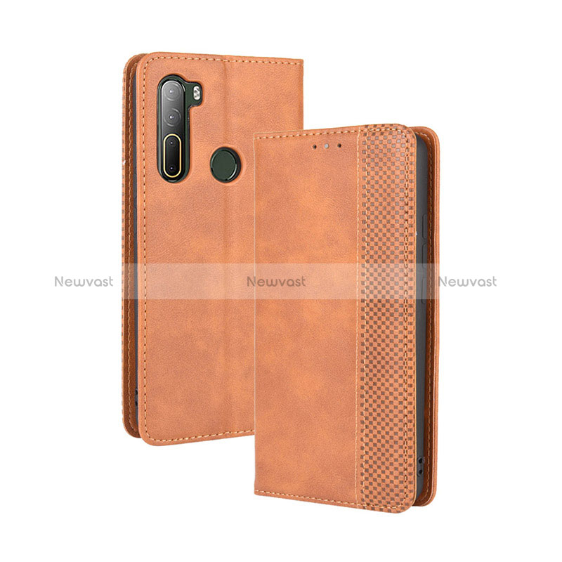 Leather Case Stands Flip Cover Holder BY4 for HTC U20 5G