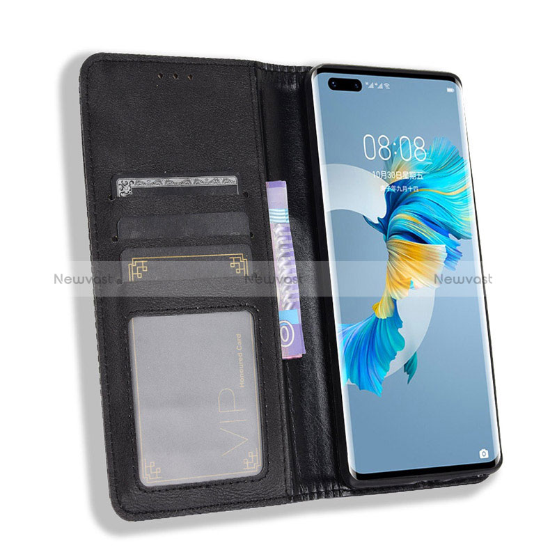 Leather Case Stands Flip Cover Holder BY4 for Huawei Mate 40 Pro