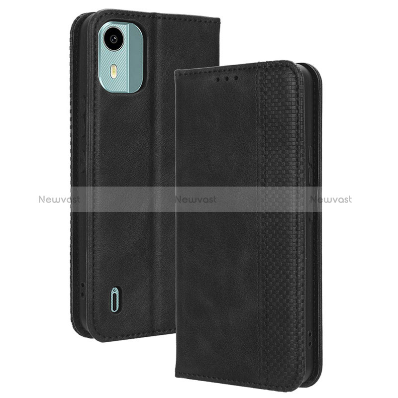 Leather Case Stands Flip Cover Holder BY4 for Nokia C12