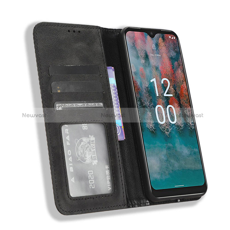 Leather Case Stands Flip Cover Holder BY4 for Nokia C12