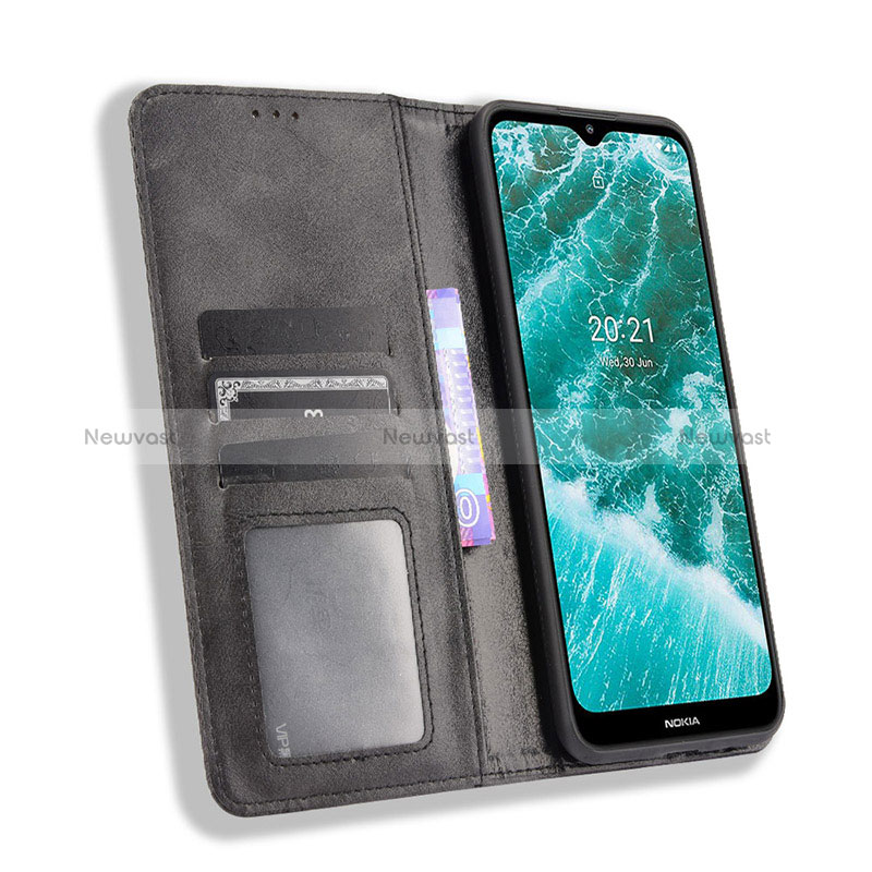 Leather Case Stands Flip Cover Holder BY4 for Nokia C30