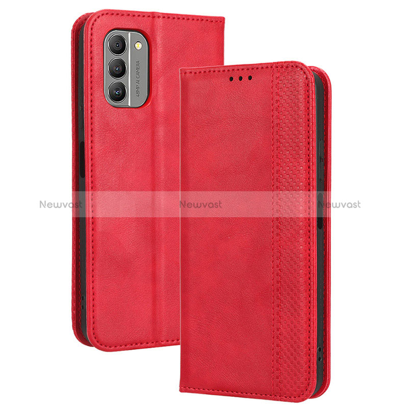 Leather Case Stands Flip Cover Holder BY4 for Nokia G400 5G