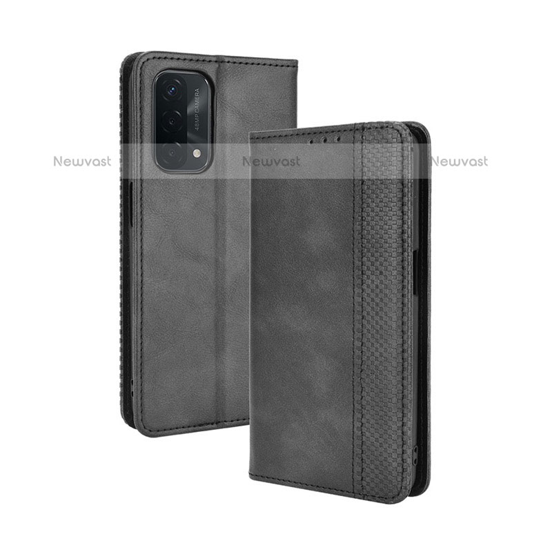 Leather Case Stands Flip Cover Holder BY4 for OnePlus Nord N200 5G