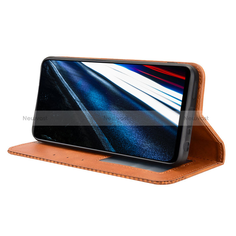 Leather Case Stands Flip Cover Holder BY4 for Oppo A18