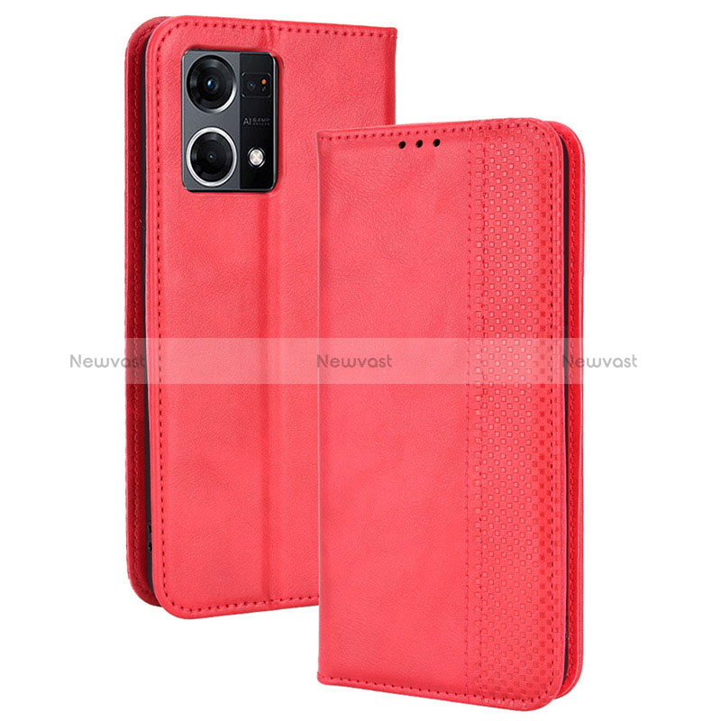 Leather Case Stands Flip Cover Holder BY4 for Oppo Reno7 4G