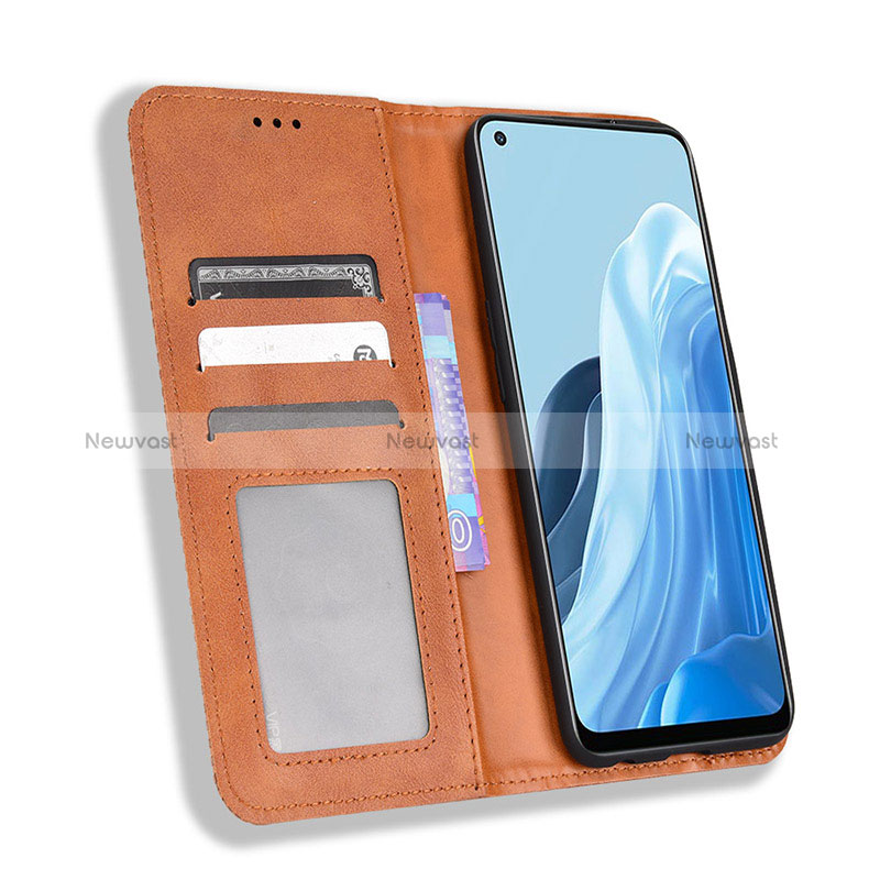 Leather Case Stands Flip Cover Holder BY4 for Oppo Reno7 5G