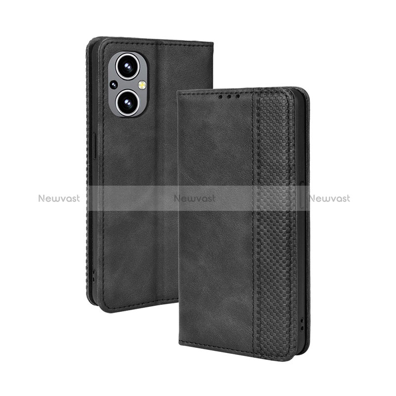 Leather Case Stands Flip Cover Holder BY4 for Oppo Reno7 Z 5G