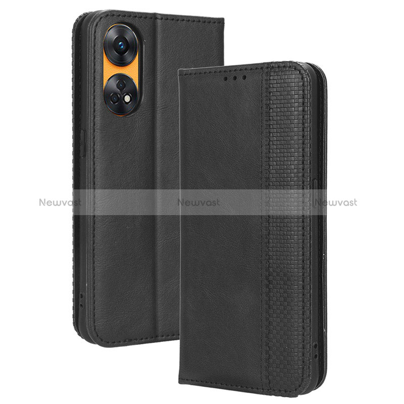 Leather Case Stands Flip Cover Holder BY4 for Oppo Reno8 T 4G
