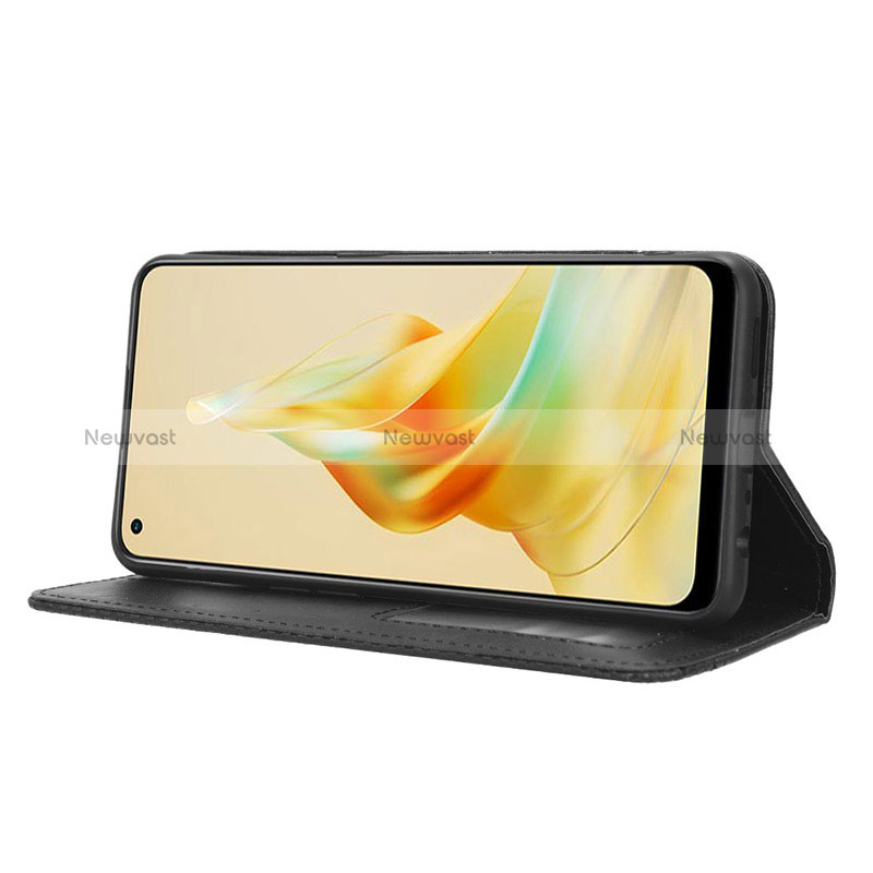 Leather Case Stands Flip Cover Holder BY4 for Oppo Reno8 T 4G