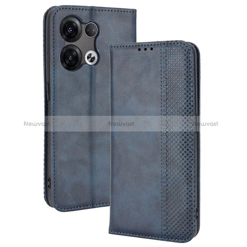 Leather Case Stands Flip Cover Holder BY4 for Oppo Reno9 5G