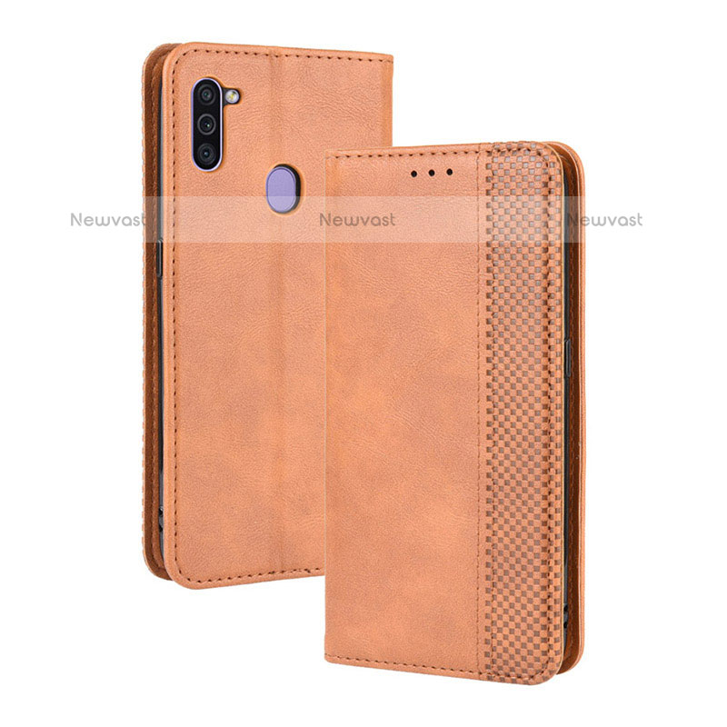 Leather Case Stands Flip Cover Holder BY4 for Samsung Galaxy A11