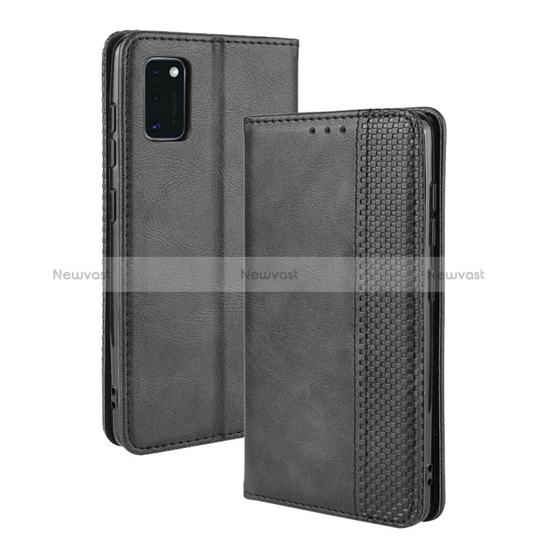 Leather Case Stands Flip Cover Holder BY4 for Samsung Galaxy A41
