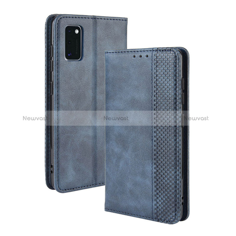 Leather Case Stands Flip Cover Holder BY4 for Samsung Galaxy A41