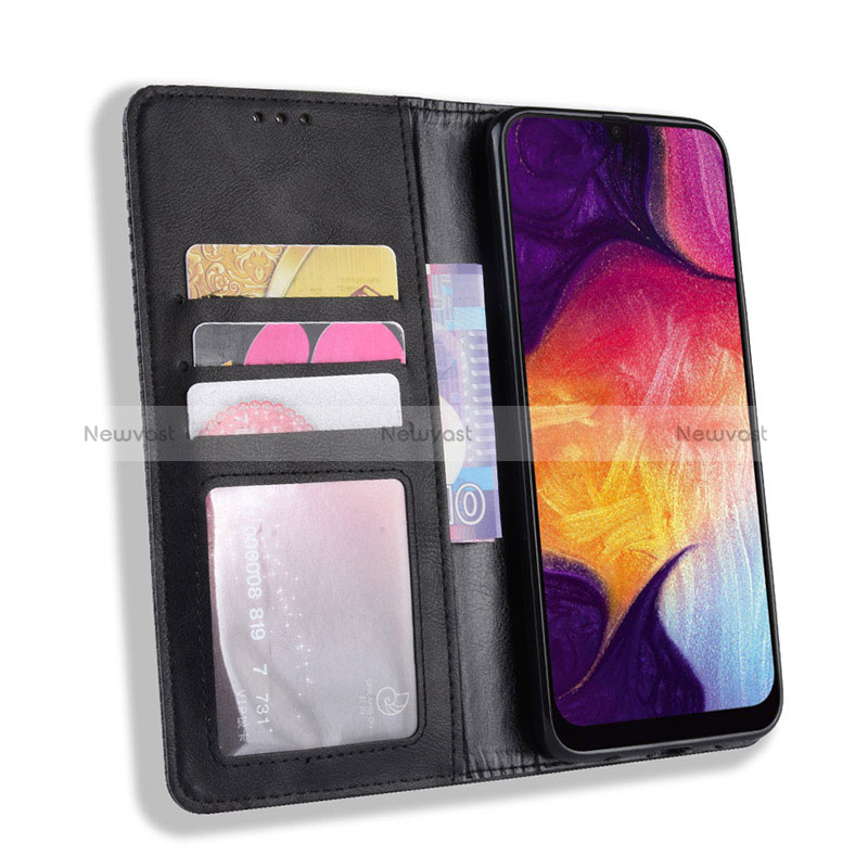 Leather Case Stands Flip Cover Holder BY4 for Samsung Galaxy A50