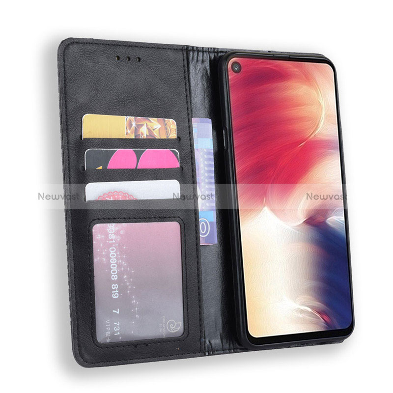 Leather Case Stands Flip Cover Holder BY4 for Samsung Galaxy A60