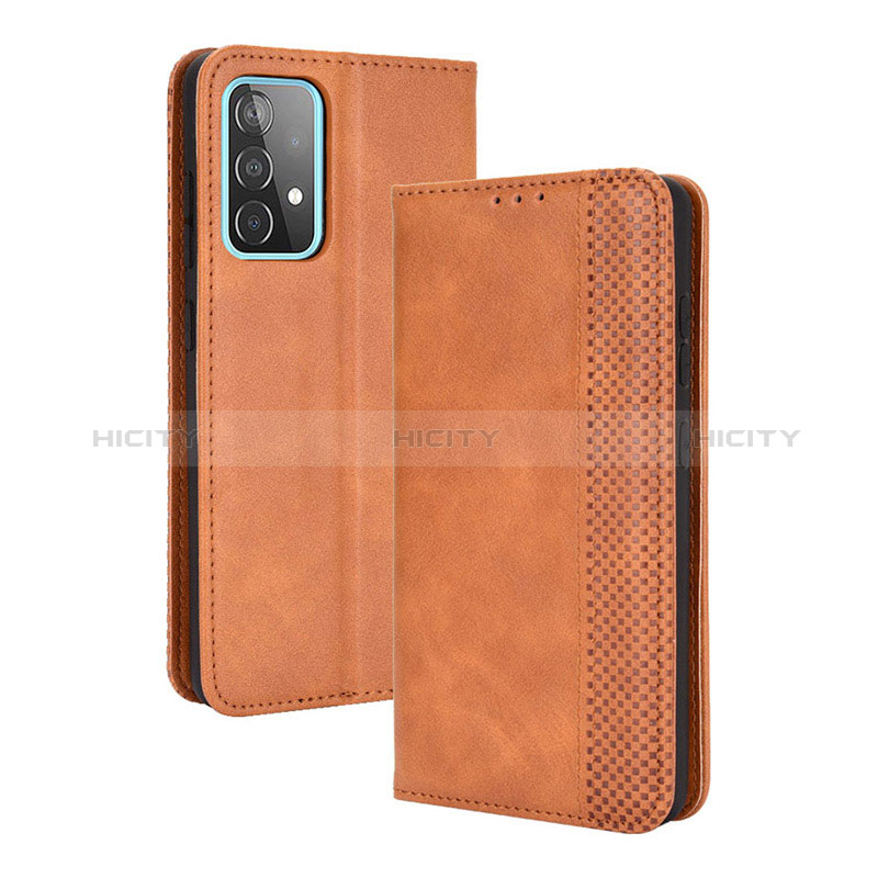 Leather Case Stands Flip Cover Holder BY4 for Samsung Galaxy A72 5G