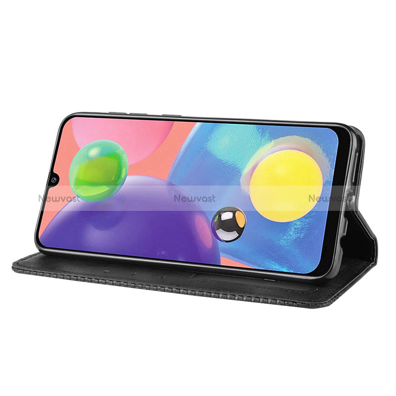 Leather Case Stands Flip Cover Holder BY4 for Samsung Galaxy A90 5G