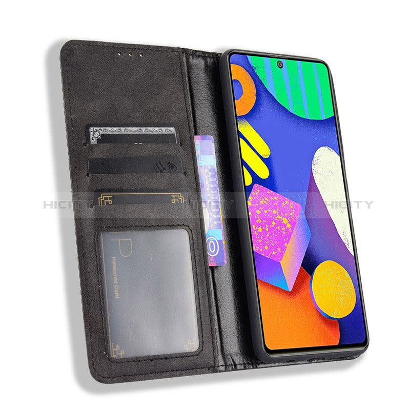 Leather Case Stands Flip Cover Holder BY4 for Samsung Galaxy F62 5G