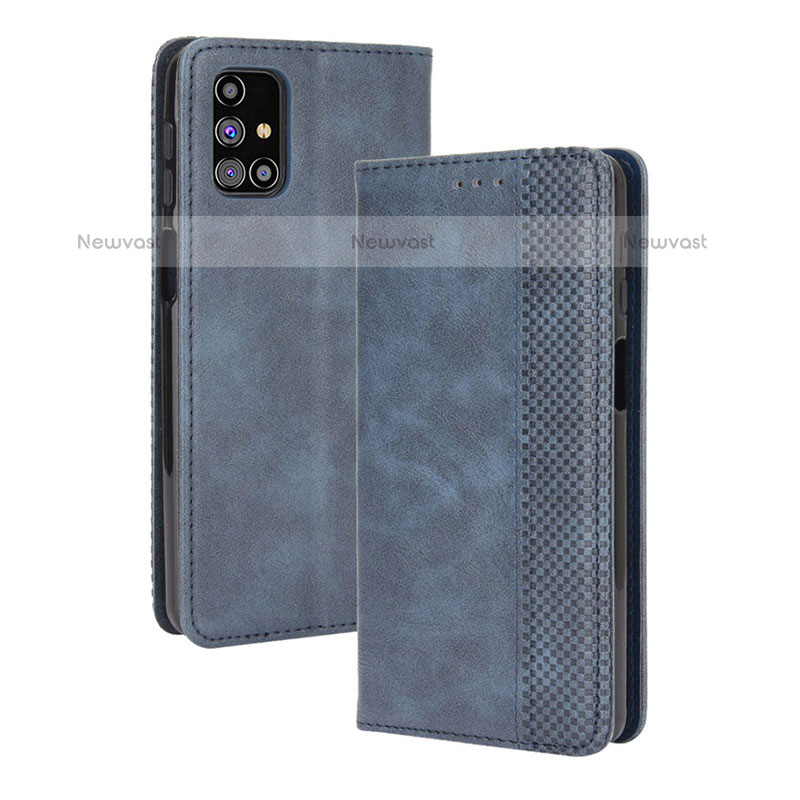 Leather Case Stands Flip Cover Holder BY4 for Samsung Galaxy M31s