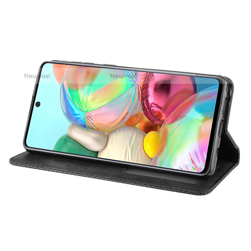 Leather Case Stands Flip Cover Holder BY4 for Samsung Galaxy Note 10 Lite
