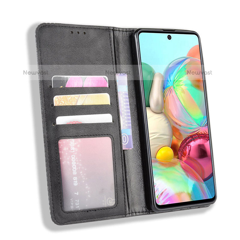 Leather Case Stands Flip Cover Holder BY4 for Samsung Galaxy Note 10 Lite